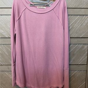 Free People Snowy Thermal Shirt in Mink Tink size Medium